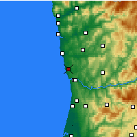 Nearby Forecast Locations - Porto - Map