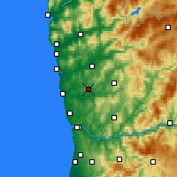 Nearby Forecast Locations - Vila Nova de Famalicão - Map