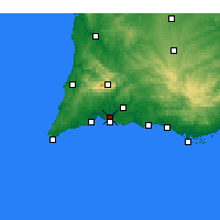 Nearby Forecast Locations - Portimão - Map
