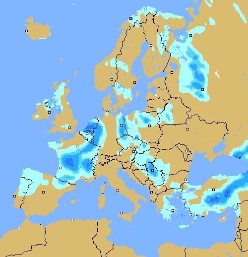 Precipitation (3 h) Norway!