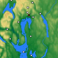 Nearby Forecast Locations - Oslo - Map