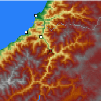 Nearby Forecast Locations - Artvin - Map