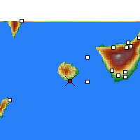 Nearby Forecast Locations - La Gomera - Map