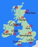 Forecast Sun Aug 09 United Kingdom