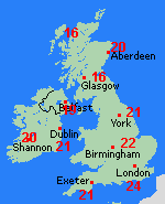 Forecast Tue Sep 01 United Kingdom